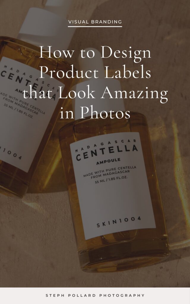 how to design product labels that look good in photos