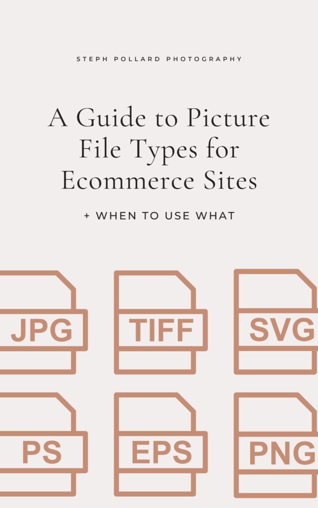 picture files types for ecommerce