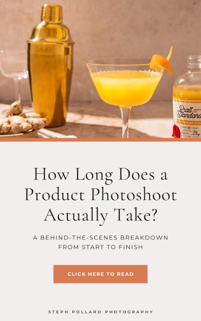 product photography shoot timeline