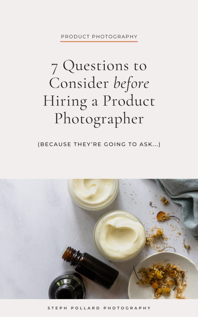 questions to ask before hiring product photographer